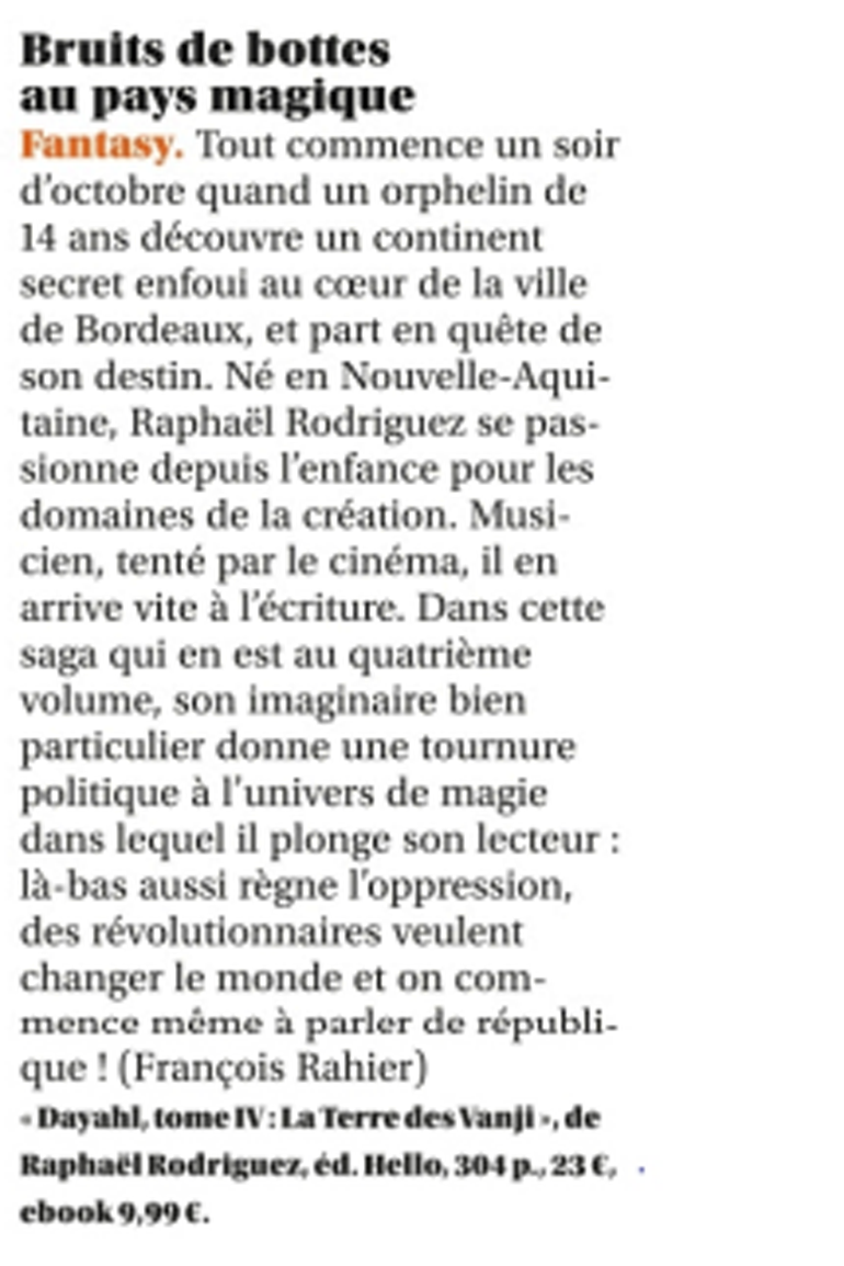 Parution presse
